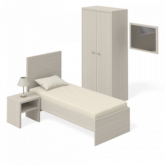 Комплект мебели для гостиничного номера №1 Агата Дуб Альпийский