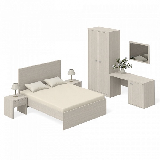 Комплект мебели для гостиничного номера №2 Агата Дуб Альпийский